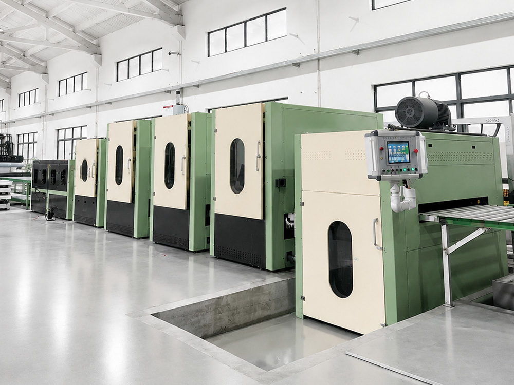 LEBON Automated Stainless Steel NO.4 & HL Production Line in Wuxi