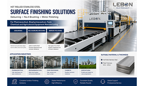Why Hot Rolled Stainless Steel Surface Finishing Is Critical for Pharmaceutical, Food, Chemical and Bioprocess Equipment