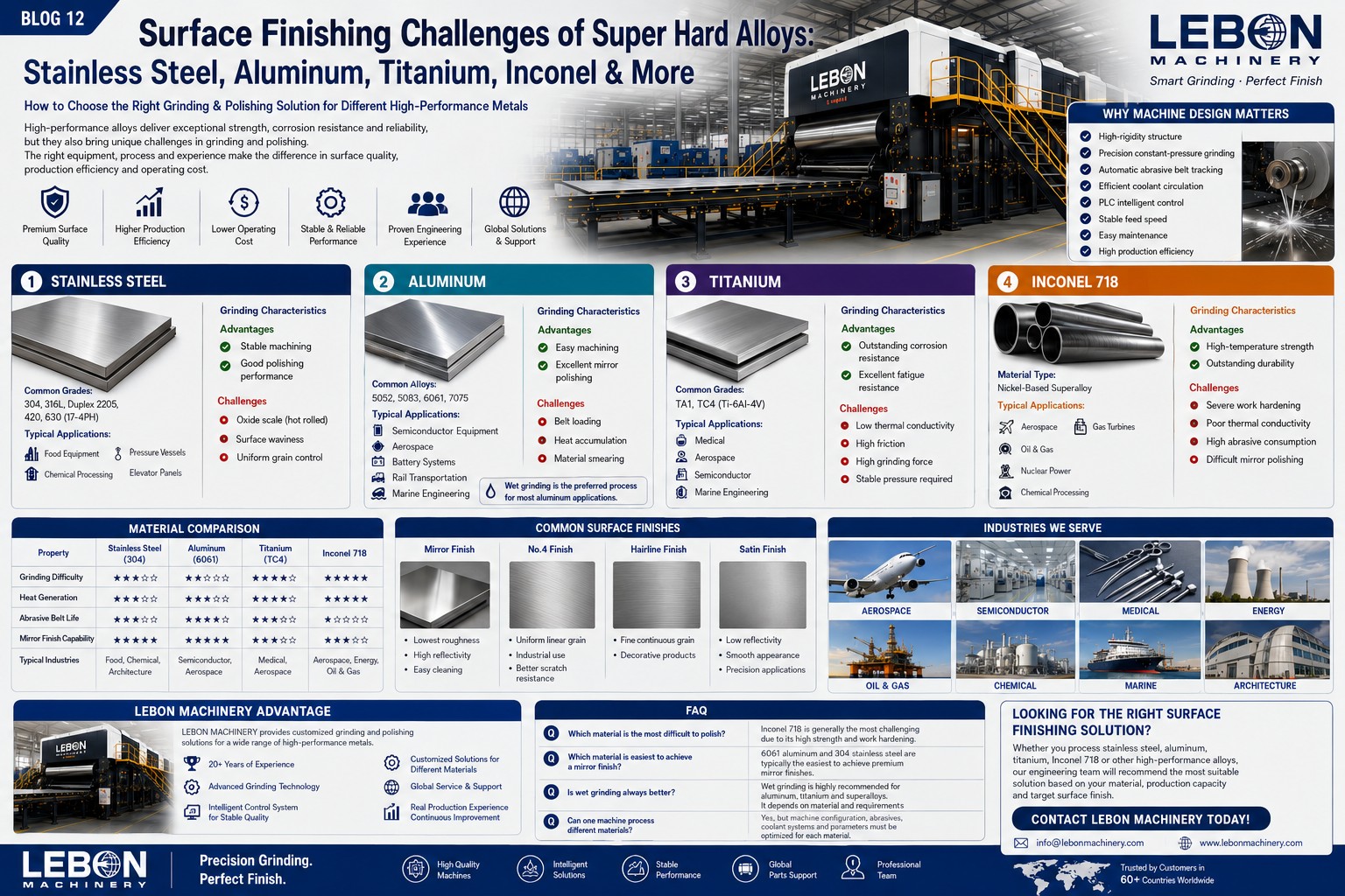 Surface Finishing Challenges of Super Hard Alloys